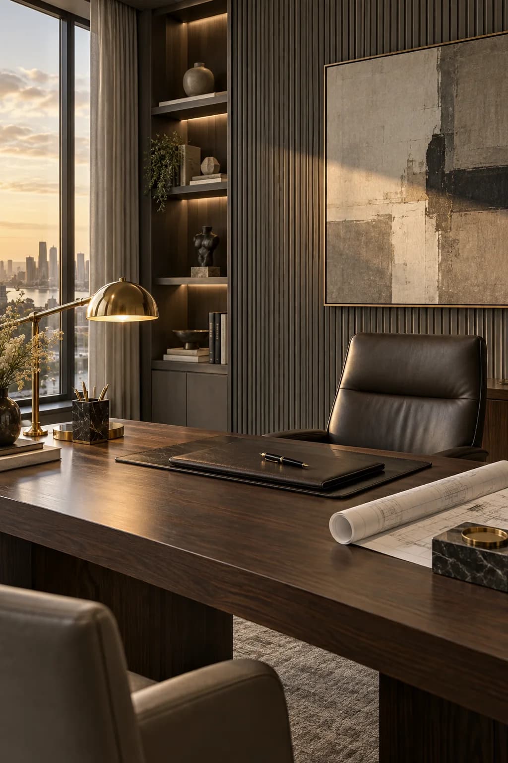 The managing director's office desk